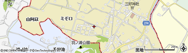 徳島県小松島市坂野町（ミぞ口）周辺の地図