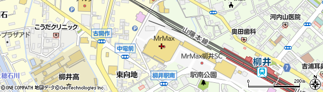 ブルースカイランドリー　ミスターマックス柳井ＳＣ店周辺の地図