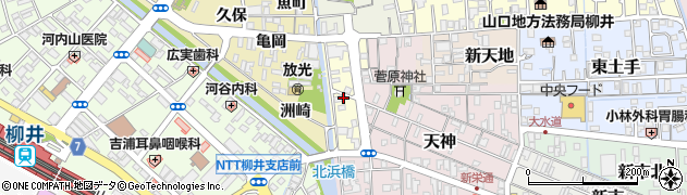山口県柳井市土手町周辺の地図