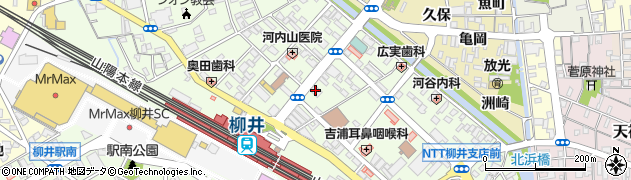 ワイエムリース株式会社　柳井営業所周辺の地図