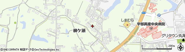 山口県宇部市西岐波（柳ケ瀬）周辺の地図