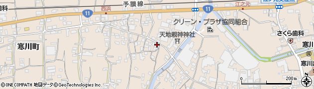 愛媛県四国中央市寒川町2800周辺の地図