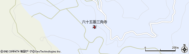 三角寺周辺の地図