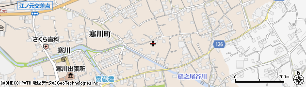 愛媛県四国中央市寒川町1289周辺の地図