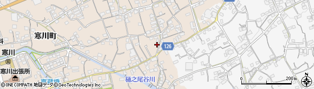 愛媛県四国中央市寒川町524周辺の地図