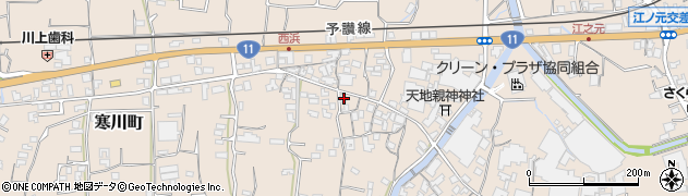 愛媛県四国中央市寒川町2790周辺の地図