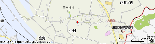 徳島県小松島市大林町中村周辺の地図