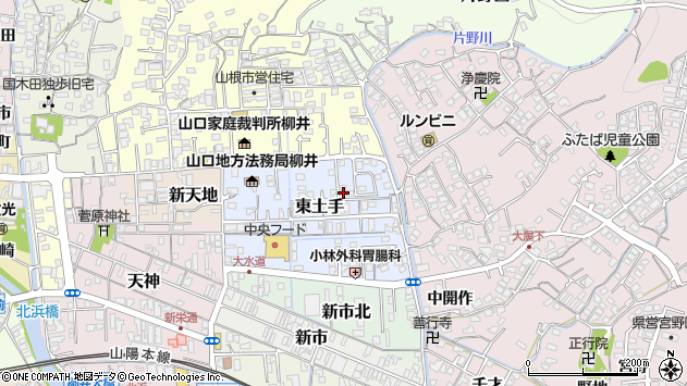 〒742-0007 山口県柳井市東土手の地図
