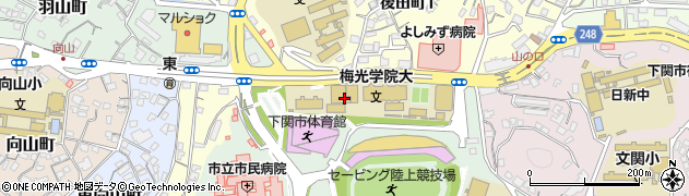 梅光学院大学周辺の地図