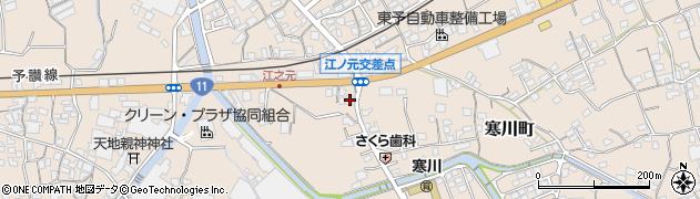 愛媛県四国中央市寒川町1179周辺の地図