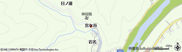 徳島県徳島市飯谷町（宮ケ谷）周辺の地図