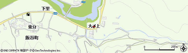 徳島県徳島市飯谷町（大ノ上）周辺の地図