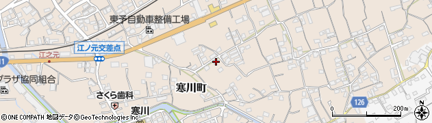 愛媛県四国中央市寒川町1244周辺の地図