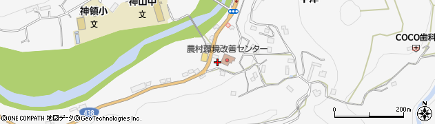 徳島県名西郡神山町神領中津周辺の地図