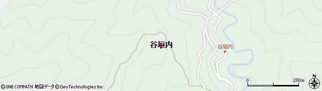 奈良県十津川村（吉野郡）谷垣内周辺の地図