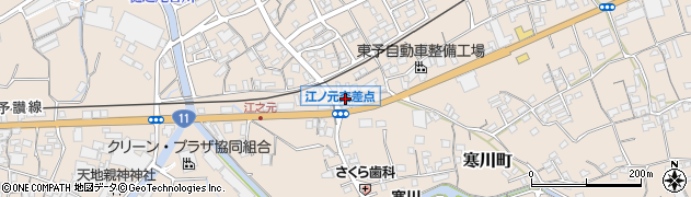 愛媛県四国中央市寒川町1182周辺の地図