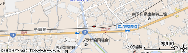 愛媛県四国中央市寒川町1157周辺の地図