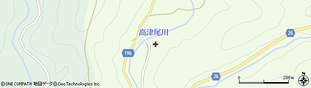 和歌山県日高郡日高川町高津尾470周辺の地図
