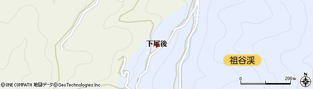徳島県三好市池田町松尾（下尾後）周辺の地図