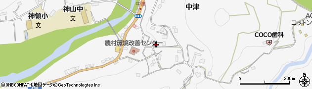 徳島県名西郡神山町神領中津86周辺の地図