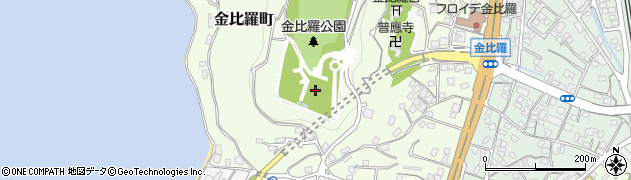 山口県下関市金比羅町周辺の地図