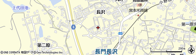 山口県宇部市東須恵（長沢）周辺の地図