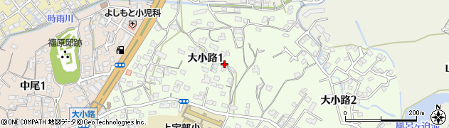 山口県宇部市大小路周辺の地図