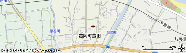 愛媛県四国中央市豊岡町豊田周辺の地図