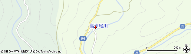和歌山県日高郡日高川町高津尾354周辺の地図