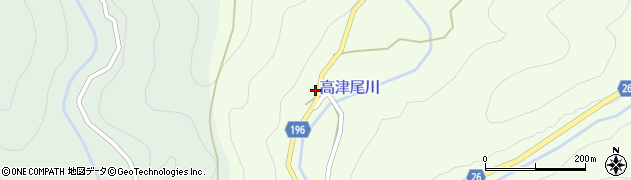 和歌山県日高郡日高川町高津尾296周辺の地図