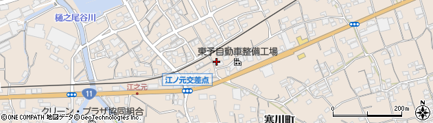 愛媛県四国中央市寒川町986周辺の地図