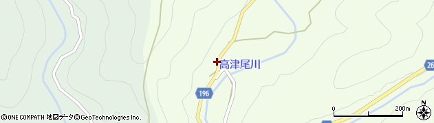 和歌山県日高郡日高川町高津尾301周辺の地図