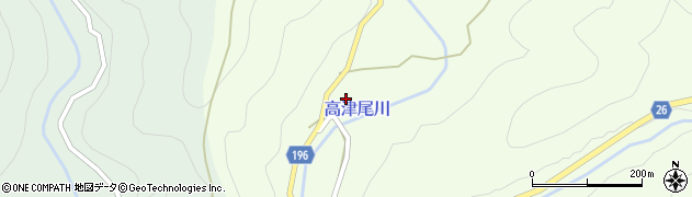 和歌山県日高郡日高川町高津尾353周辺の地図