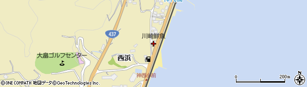 山口県柳井市神代（西浜）周辺の地図