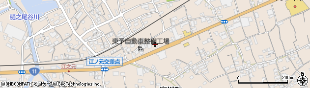 愛媛県四国中央市寒川町1215周辺の地図