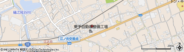 愛媛県四国中央市寒川町891周辺の地図