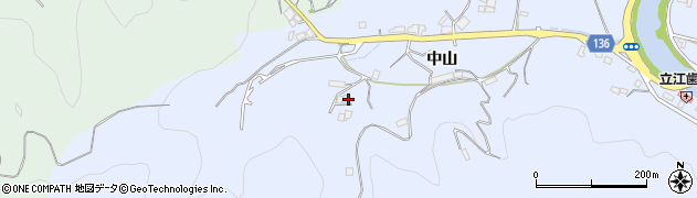 徳島県小松島市立江町（中山）周辺の地図