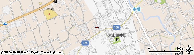 愛媛県四国中央市寒川町1周辺の地図