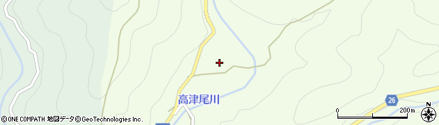 和歌山県日高郡日高川町高津尾345周辺の地図