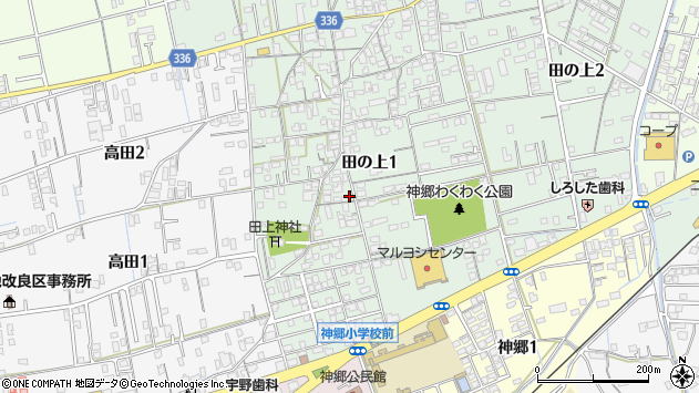 〒792-0888 愛媛県新居浜市田の上の地図