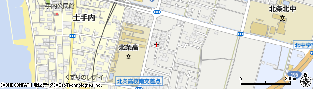 愛媛県松山市北条辻582周辺の地図