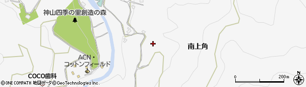 徳島県神山町（名西郡）神領（南上角）周辺の地図