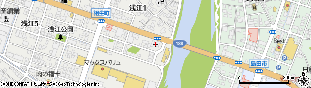 三好石油ガス浅江支店周辺の地図
