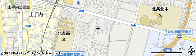愛媛県松山市北条辻542周辺の地図