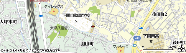 下関自動車学校周辺の地図