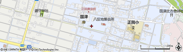 愛媛県松山市八反地周辺の地図
