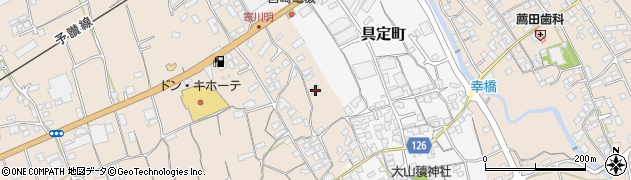 愛媛県四国中央市寒川町23周辺の地図
