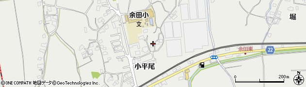 山口県柳井市余田小平尾1422周辺の地図