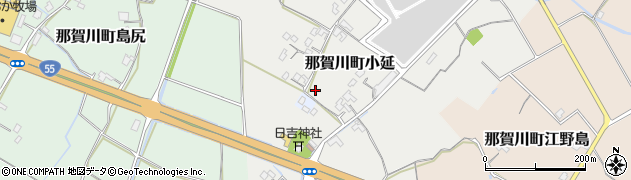 徳島県阿南市那賀川町小延周辺の地図