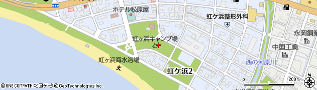 山口県光市虹ケ浜周辺の地図